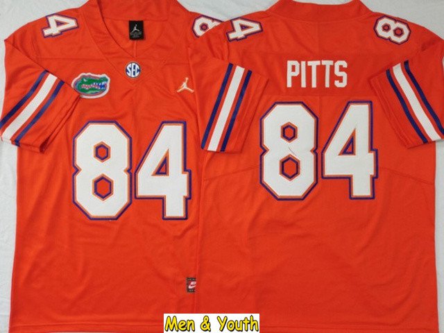 Youth Jordan Brand Kyle Pitts Orange UF #84 Official Jersey,Kyle Pitts  Florida Jersey, Shirts, Apparel, Gear