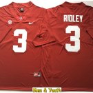 men's & youth Alabama Crimson Tide #3 Calvin Ridley Jersey Red College Game Football