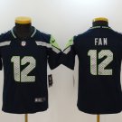 Youth,kids Seattle Seahawks #12 Fan Jersey Team Game Player Navy Limited Football