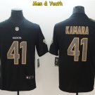 men's & youth New Orleans Saints #41 Alvin Kamara Jersey Black Impact Limited Football