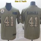men's & youth New Orleans Saints #41 Alvin Kamara Jersey Olive Camo Salute To Service Football