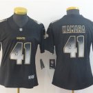 Women's New Orleans Saints #41 Alvin Kamara Jersey Black Arch Smoke Limited Football