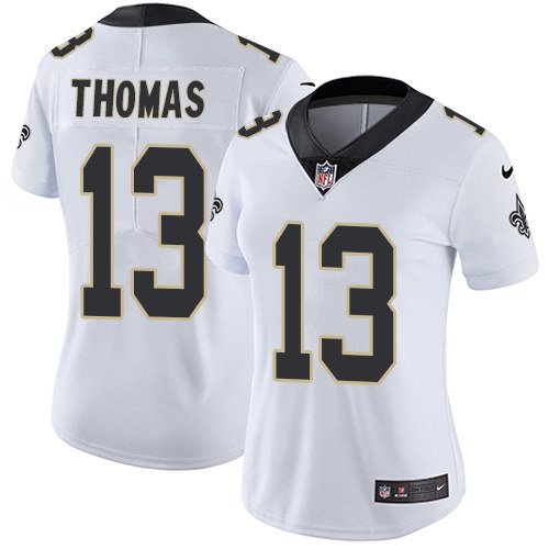 Women's New Orleans Saints #13 Michael Thomas Jersey Team Game Player White Limited Football