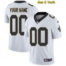 men's & youth New Orleans Saints #00 Personalized Customized Jersey Team Game Player White