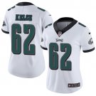 Women's Philadelphia Eagles #62 Jason Kelce Jersey Team Game Player White Limited Football