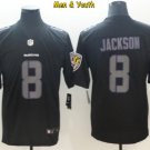 men's & youth Baltimore Ravens #8 Lamar Jackson Jersey Black Impact Limited Football