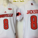 men's & youth Louisville Cardinals #8 Lamar Jackson Jersey White College Game Football