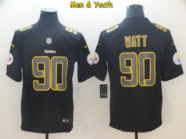 Pittsburgh Steelers #90 TJ Watt Limited Color Rush Jersey