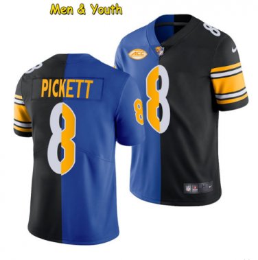 men's & youth Pittsburgh Steelers #8 Kenny Pickett Jersey Royal