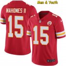 men's & youth Kansas City Chiefs #15 Patrick Mahomes II Jersey Player Game Red Limited Football