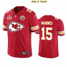 men's & youth Kansas City Chiefs #15 Patrick Mahomes Jersey Red Team Big Logo Super Bowl LV