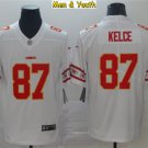 men's & youth Kansas City Chiefs #87 Travis Kelce Jersey White Team Logos Limited Football