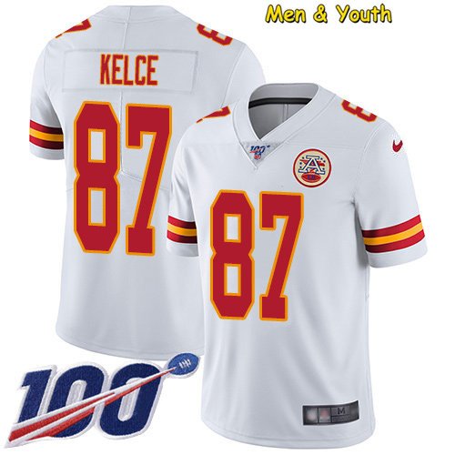 Limited Youth Travis Kelce Gold Jersey - #87 Football Kansas City