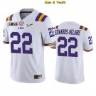 men's & youth LSU Tigers #22 Clyde Edwards-Helaire Jersey 2020 Champions White College Football