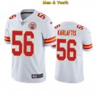 men's & youth Kansas City Chiefs #56 George Karlaftis Jersey Team Game Player White Limited Football
