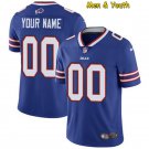 men's & youth Buffalo Bills #00 Personalized Customized Jersey Team Game Player Royal Football