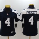 Women's Dallas Cowboys #4 Dak Prescott Jersey Thanksgiving Blue Limited Football