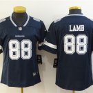 Women's Dallas Cowboys #88 CeeDee Lamb Jersey Team Game Player Navy Limited Football