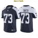 men's & youth Dallas Cowboys #73 Tyler Smith Jersey Team Game Player Navy Alternate Football