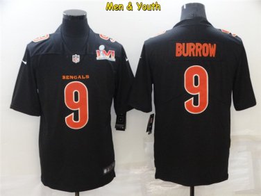 Nike Youth Cincinnati Bengals Joe Burrow #9 Atmosphere Grey Game