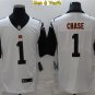 men's & youth Cincinnati Bengals #1 Ja'Marr Chase Jersey Team Game Player White Alternate Football