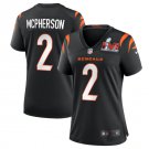 Women's Cincinnati Bengals #2 Evan McPherson Jersey Black 2022 Super Bowl LVI Limited Football