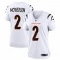 Women's Cincinnati Bengals #2 Evan McPherson Jersey Team Game Player White Limited Football