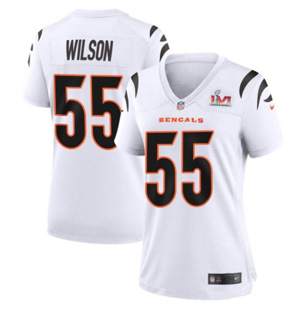 Logan Wilson 55 Cincinnati Bengals Super Bowl LVII Champions Men Game  Jersey - White - Bluefink