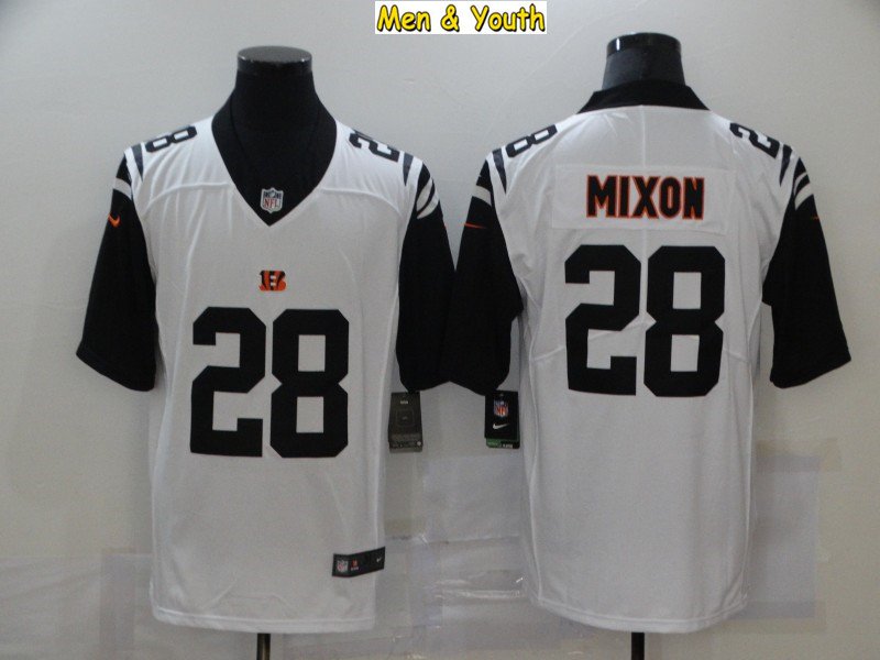 NFL_Jerseys Jersey Cincinnati''Bengals''Men #28 Joe Mixon 1 Ja