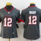 Women's Tampa Bay Buccaneers #12 Tom Brady Jersey Team Game Player Pewter Limited Football
