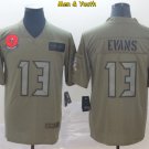 men's & youth Tampa Bay Buccaneers #13 Mike Evans Jersey 2019 Olive Salute To Service Football