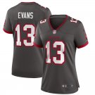 Women's Tampa Bay Buccaneers #13 Mike Evans Jersey Team Game Player Pewter Limited Football