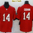 men's & youth Tampa Bay Buccaneers #14 Chris Godwin Jersey Team Game Player Red Limited Football