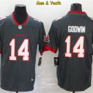 men's & youth Tampa Bay Buccaneers #14 Chris Godwin Jersey Team Game Player Pewter Limited Football