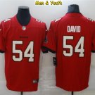 men's & youth Tampa Bay Buccaneers #54 Lavonte David Jersey Team Game Player Red Limited Football