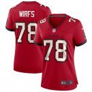 Women's Tampa Bay Buccaneers #78 Tristan Wirfs Jersey Team Game Player Red Limited Football