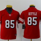 Youth,kids San Francisco 49ers #85 George Kittle Jersey Team Game Player Red Alternate Football