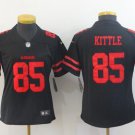Women's San Francisco 49ers #85 George Kittle Jersey Team Game Player Black Limited Football