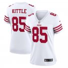 Women's San Francisco 49ers #85 George Kittle Jersey Team Game Player 2022 White Limited Football
