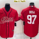 men's & youth #97 Nick Bosa Jersey Red Cool Base Baseball