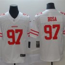 Men's #97 Nick Bosa Jersey Team Game Player White Limited Football