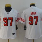 Women's #97 Nick Bosa Jersey Team Game Player White Alternate Football