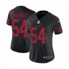 Women's #54 Fred Warner Jersey Team Game Player Black Limited Football