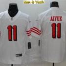 men's & youth #11 Brandon Aiyuk Jersey Team Game Player White Alternate Football