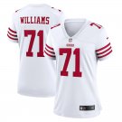 Women's #71 Trent Williams Jersey Team Game Player 2022 White Limited Football