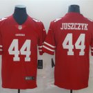 Men's #44 Kyle Juszczyk Jersey Team Game Player Red Limited Football