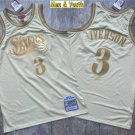 men's & youth Sixers #3 Allen Iverson Jersey Gold Classics Throwback Basketball