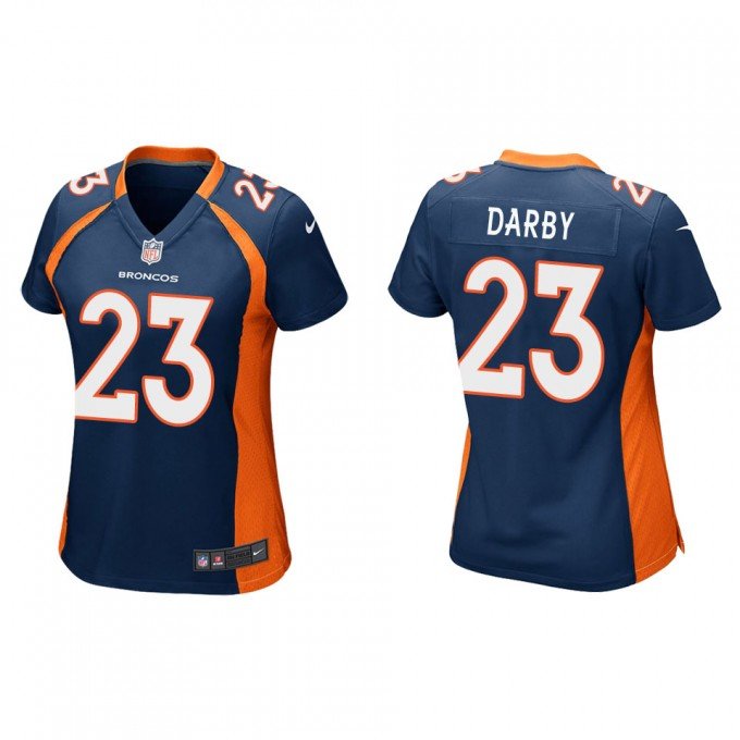 Women's Football Team Uniform 23 Ronald Darby Jerseys Player Game Navy