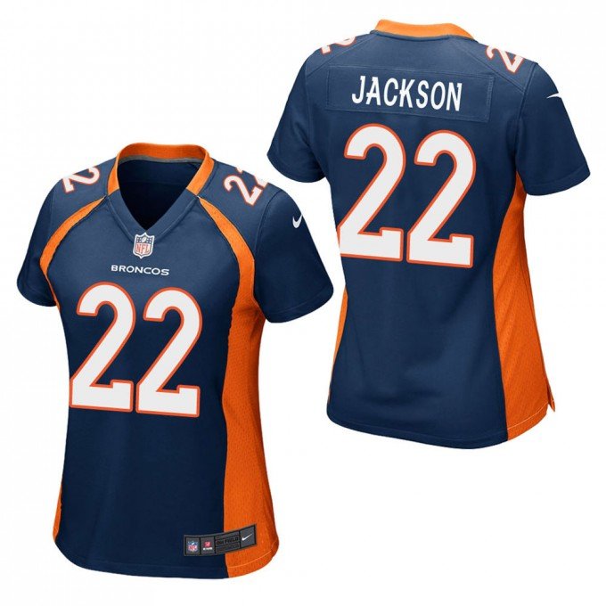 Women's Football Team Uniform 22 Kareem Jackson Jerseys Player Game
