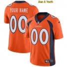 men's & youth Broncos Football Team Uniform #00 Custom Name Number Jerseys Player Game Orange Shirts